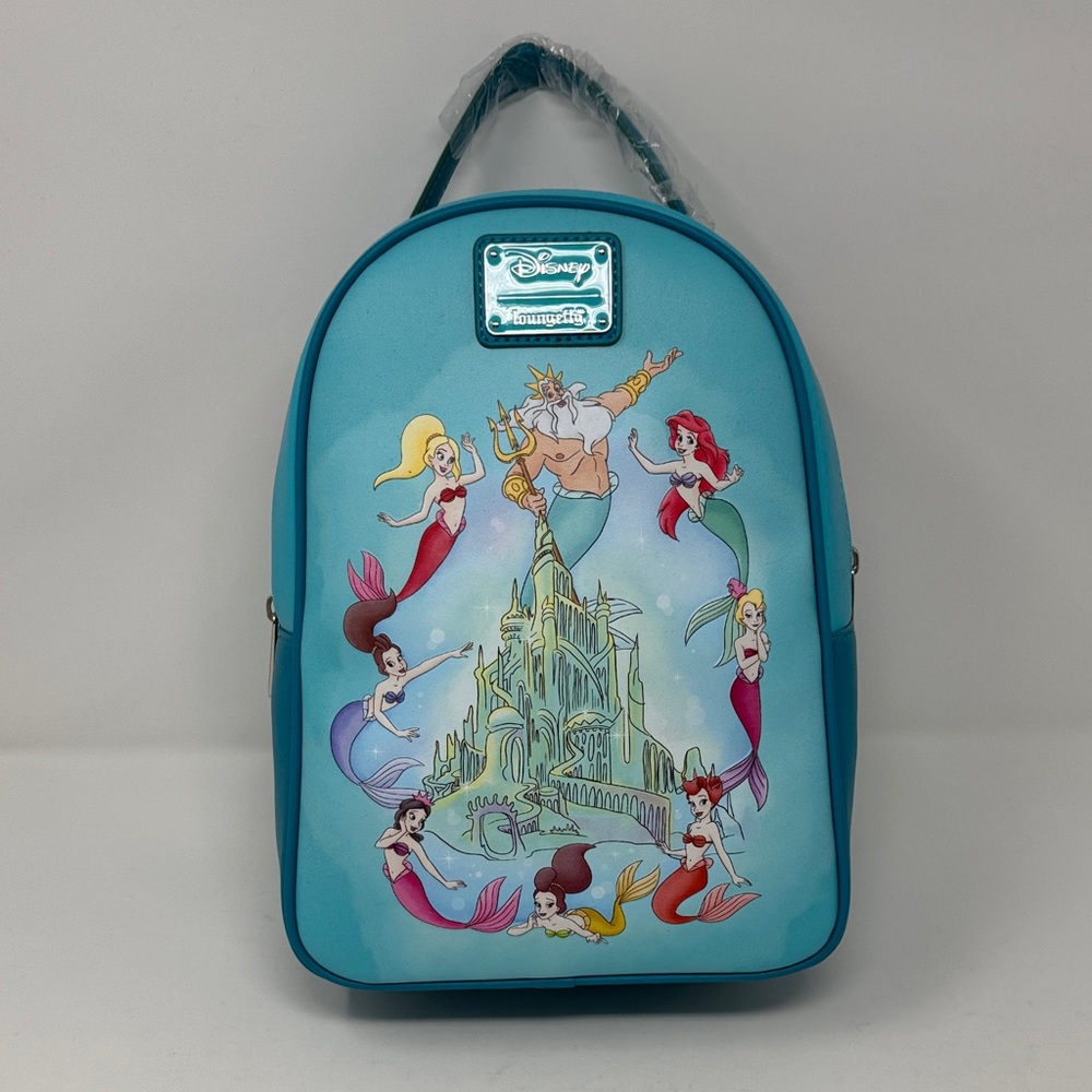 Loungefly Disney Ariel and Sisters Blue Backpack